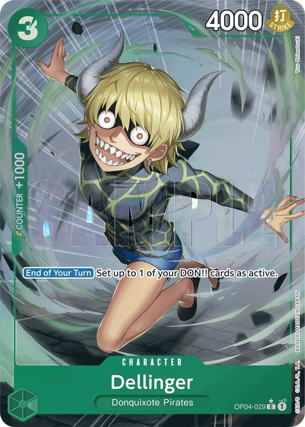 Dellinger (OP04-029_p3) Alt Art One Piece card