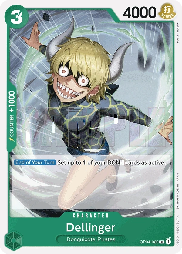 Dellinger (OP04-029_r1) Reprint One Piece card