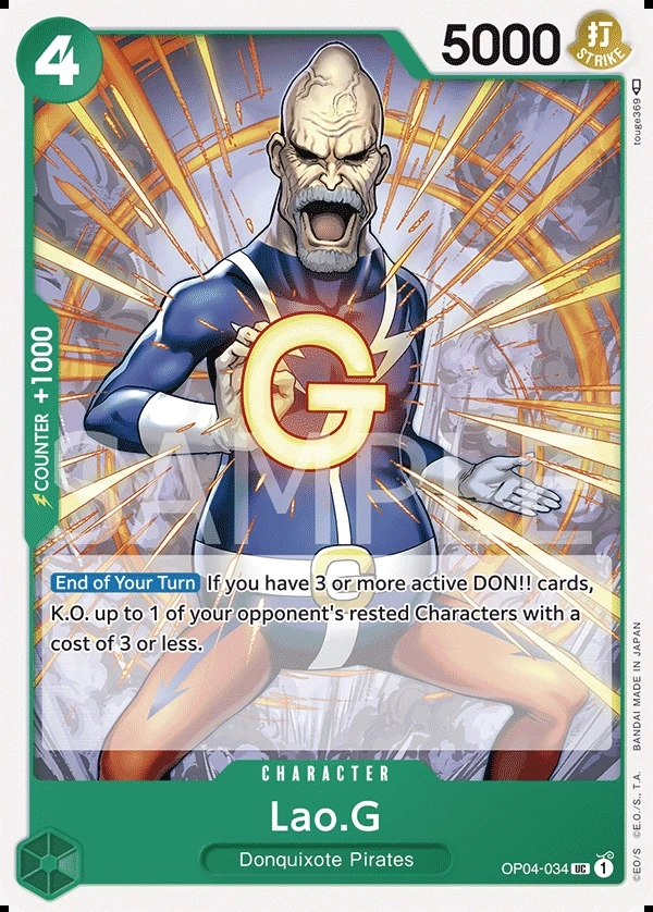 Lao.G (OP04-034) One Piece card