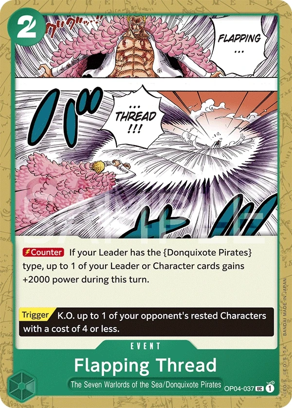 Flapping Thread (OP04-037) One Piece card
