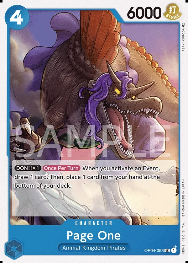 Page One (OP04-053) One Piece card