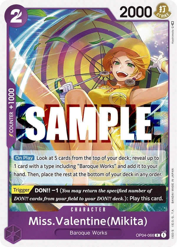 Miss.Valentine(Mikita) (OP04-066) One Piece card