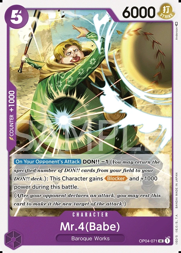 Mr.4(Babe) (OP04-071) One Piece card