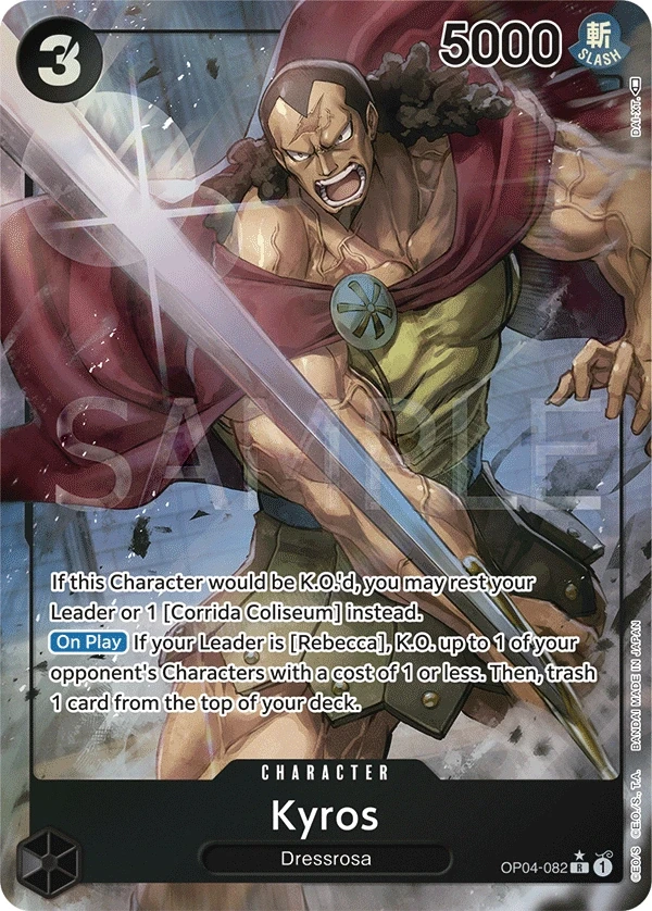 Kyros (OP04-082_p1) Alt Art One Piece card