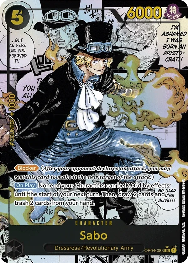 Sabo (OP04-083_p2) Alt Art One Piece card