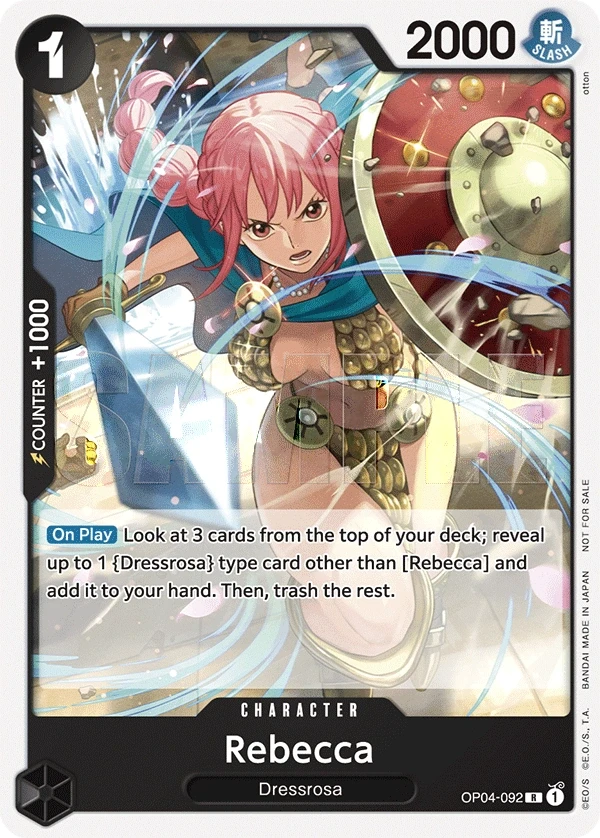 Rebecca (OP04-092_p1) Alt Art One Piece card