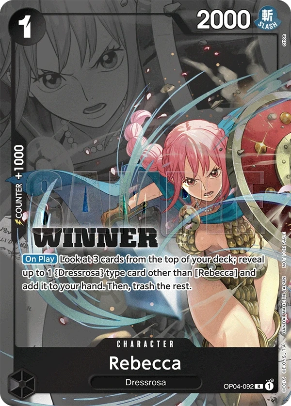 Rebecca (OP04-092_p2) Alt Art One Piece card