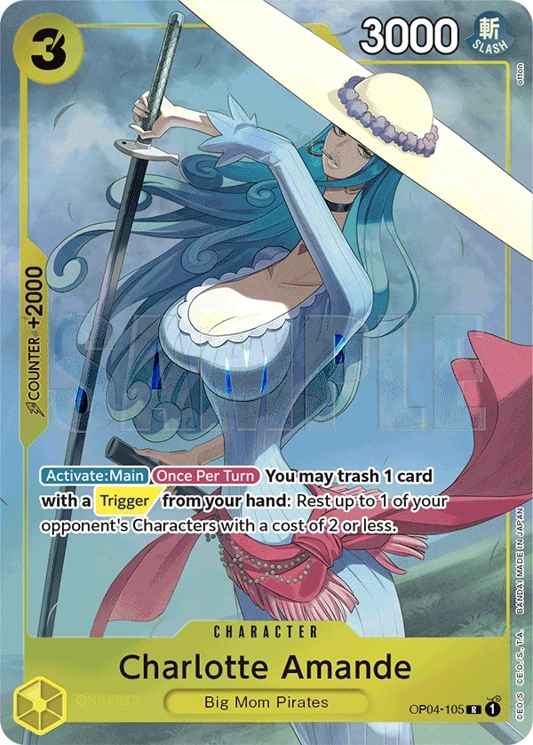 Charlotte Amande (OP04-105_p1) Alt Art One Piece card