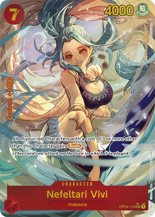 Nefeltari Vivi (OP04-118_p1) Alt Art One Piece card
