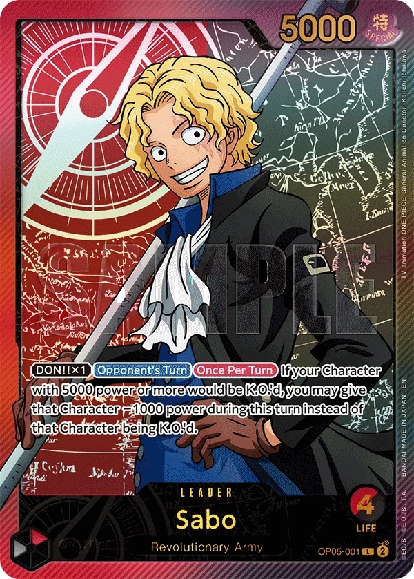 Sabo (OP05-001_p2) Alt Art One Piece card