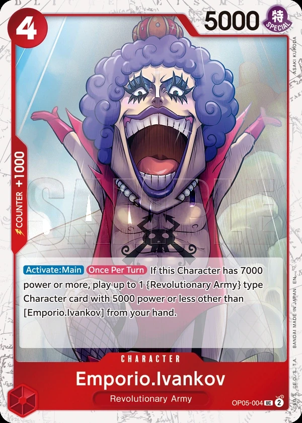 Emporio.Ivankov (OP05-004_p1) Alt Art One Piece card