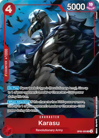 Karasu (OP05-005) One Piece card