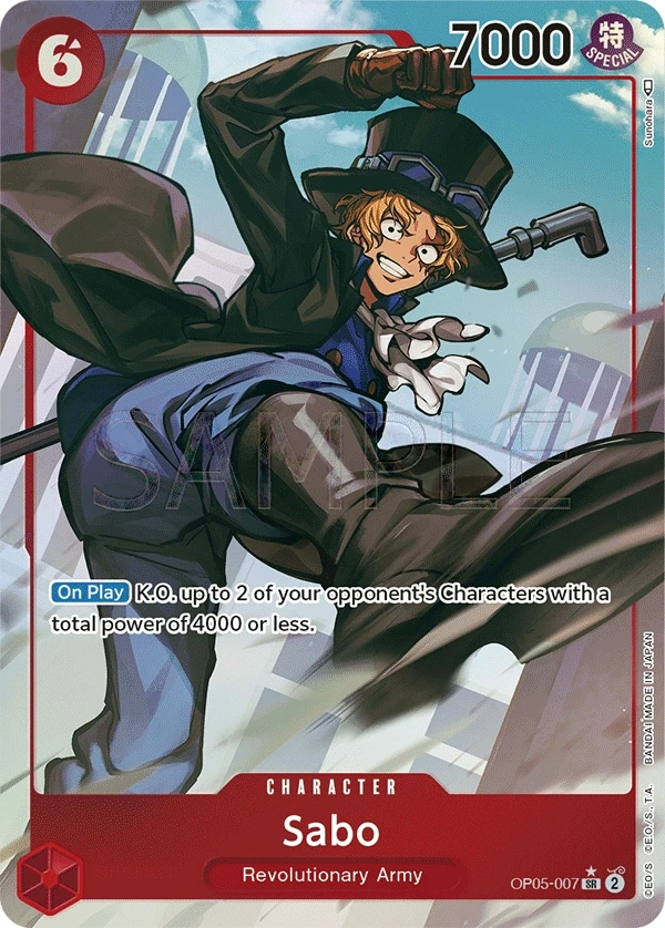 Sabo (OP05-007_p1) Alt Art One Piece card