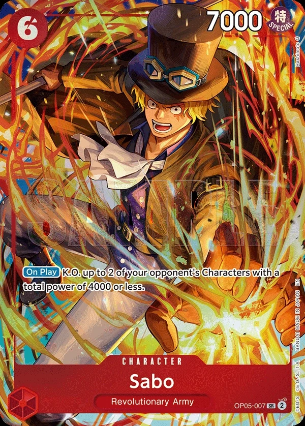 Sabo (OP05-007_p4) Alt Art One Piece card