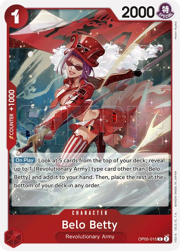 Belo Betty (OP05-015_r1) Reprint One Piece card