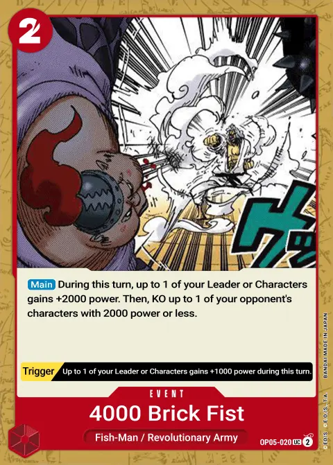 Four Thousand-Brick Fist (OP05-020) One Piece card