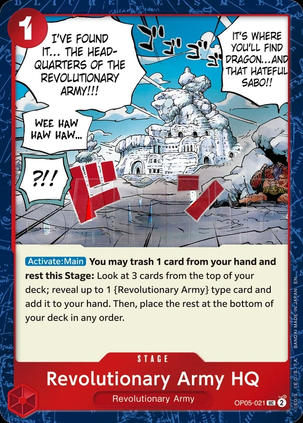 Revolutionary Army HQ (OP05-021_p1) Alt Art One Piece card