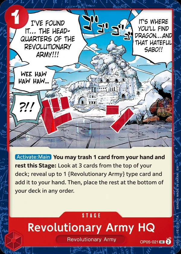 Revolutionary Army HQ (OP05-021_r1) Reprint One Piece card