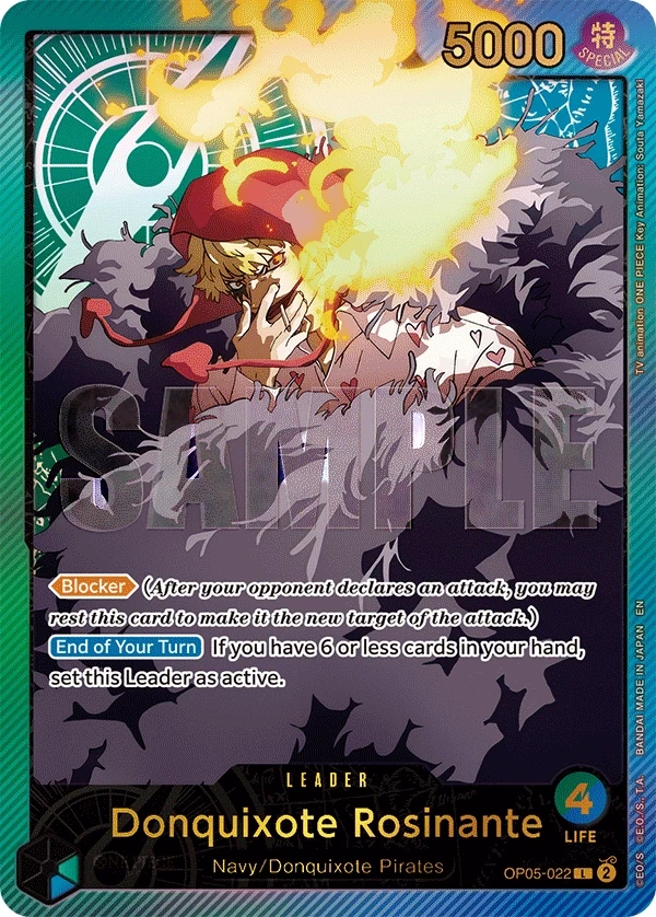 Donquixote Rosinante (OP05-022_p2) Alt Art One Piece card