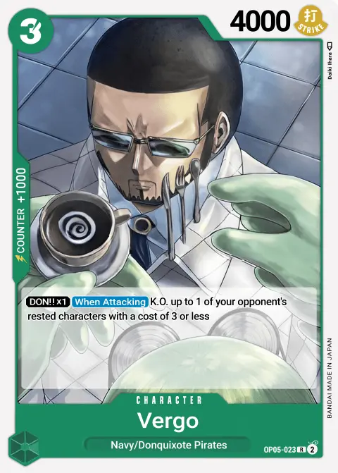 Vergo (OP05-023) One Piece card