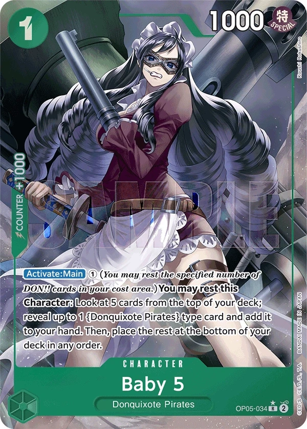 Baby 5 (OP05-034_p4) Alt Art One Piece card