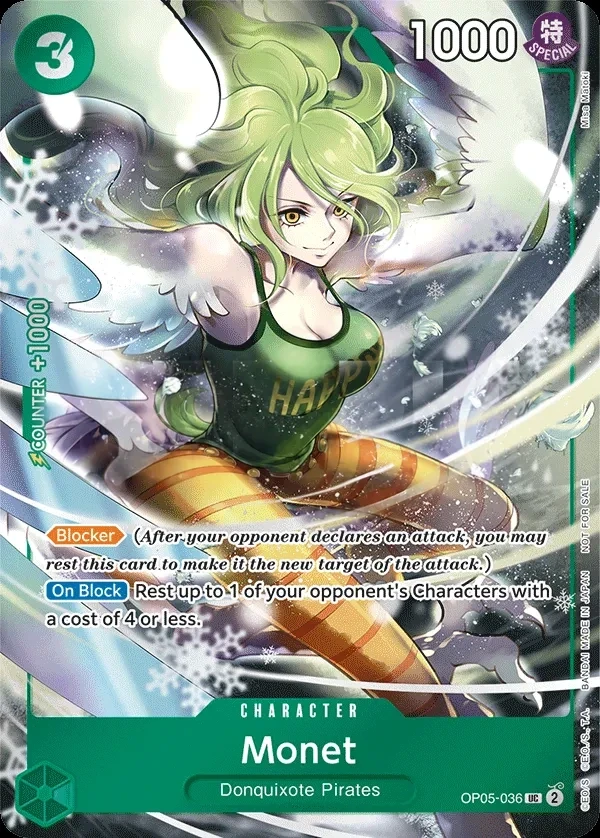 Monet (OP05-036_p1) Alt Art One Piece card
