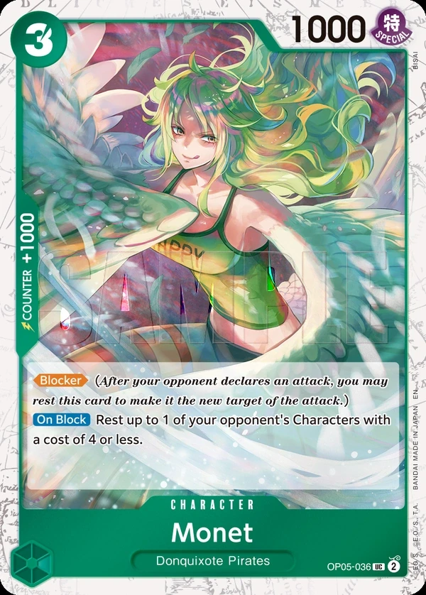 Monet (OP05-036_p2) Alt Art One Piece card