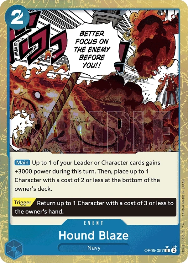 Hound Blaze (OP05-057_p3) Alt Art One Piece card