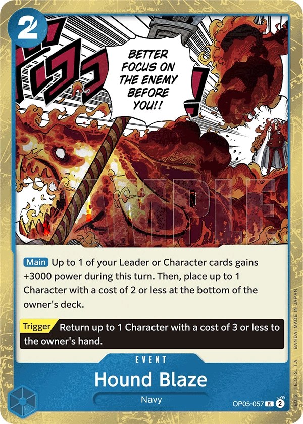 Hound Blaze (OP05-057_r1) Reprint One Piece card