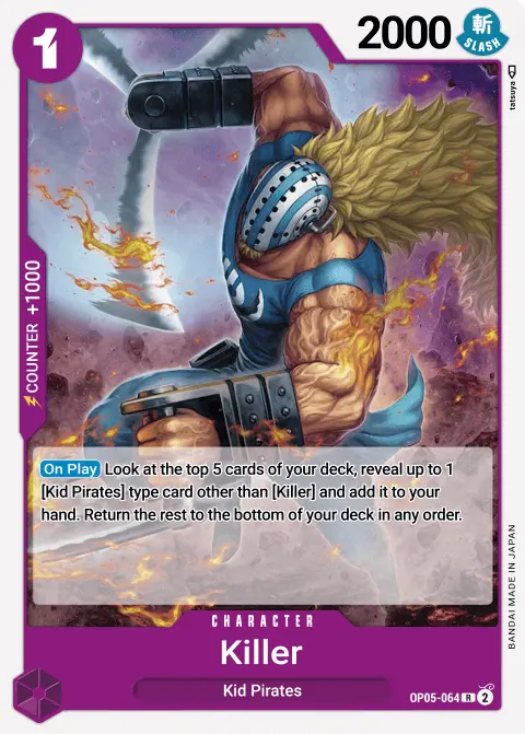 Killer (OP05-064) One Piece card