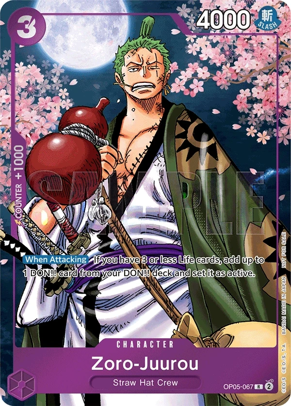 Zoro-Juurou (OP05-067_p2) Alt Art One Piece card