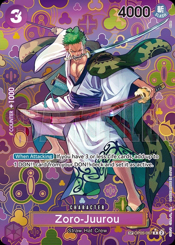 Zoro-Juurou (OP05-067_p4) SP One Piece card