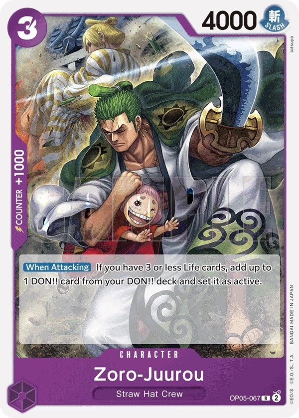 Zoro-Juurou (OP05-067_r1) Reprint One Piece card