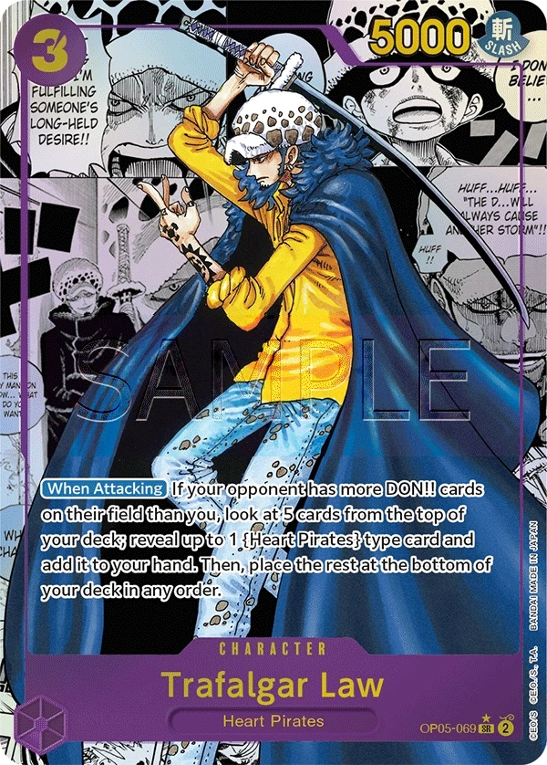 Trafalgar Law (OP05-069_p2) Alt Art One Piece card