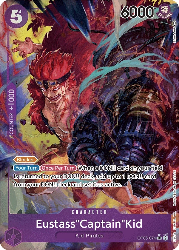 Eustass"Captain"Kid (OP05-074_p1) Alt Art One Piece card