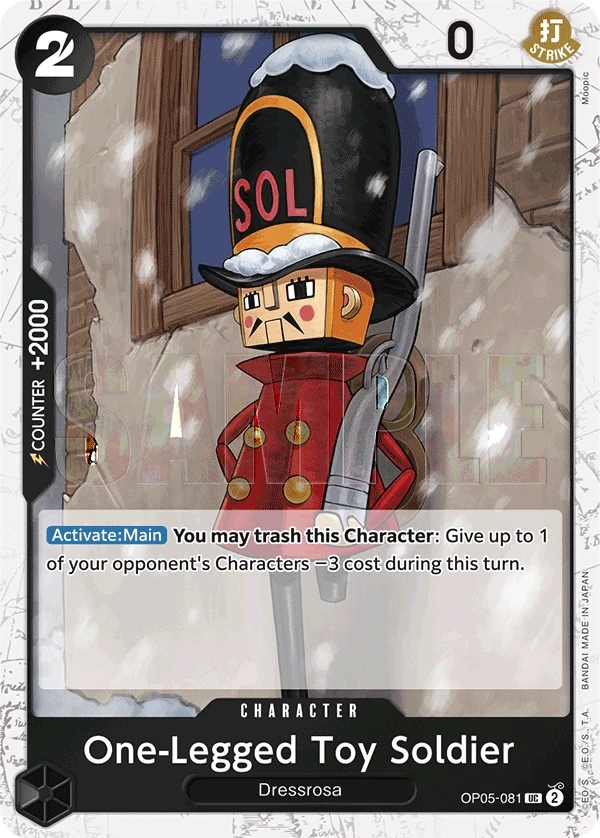 One-Legged Toy Soldier (OP05-081_p2) Alt Art One Piece card