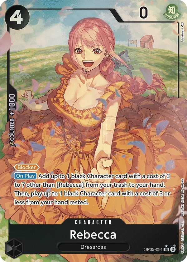 Rebecca (OP05-091_p1) Alt Art One Piece card