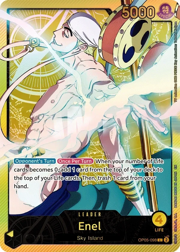 Enel (OP05-098_p2) Alt Art One Piece card