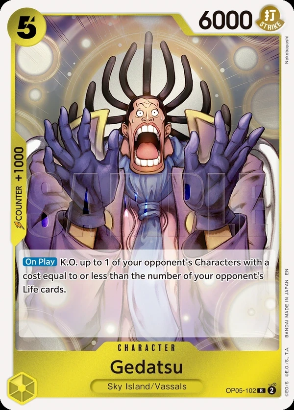 Gedatsu (OP05-102_r1) Reprint One Piece card