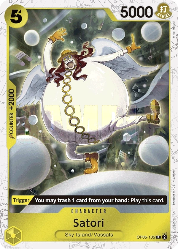 Satori (OP05-105_p2) Alt Art One Piece card