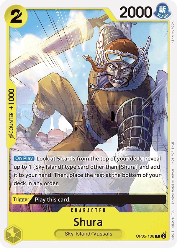 Shura (OP05-106_p1) Alt Art One Piece card