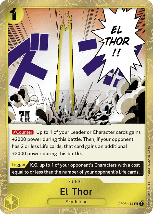 El Thor (OP05-114_p2) Alt Art One Piece card