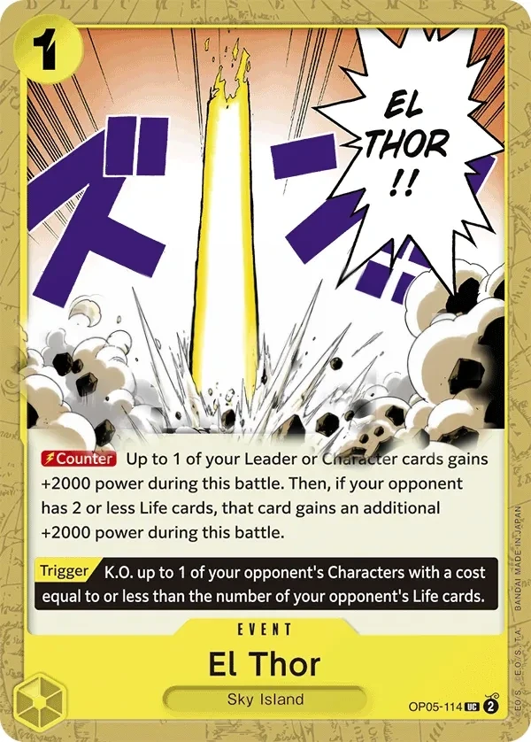 El Thor (OP05-114_r1) Reprint One Piece card