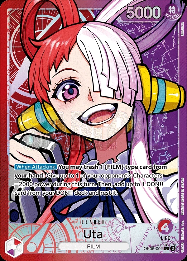 Uta (OP06-001_p1) Alt Art One Piece card