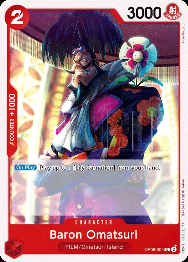 Baron Omatsuri (OP06-004) One Piece card