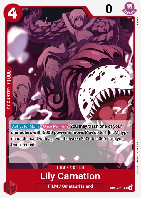 Lily Carnation (OP06-015) One Piece card