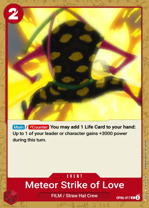 Meteor-Strike of Love (OP06-017) One Piece card