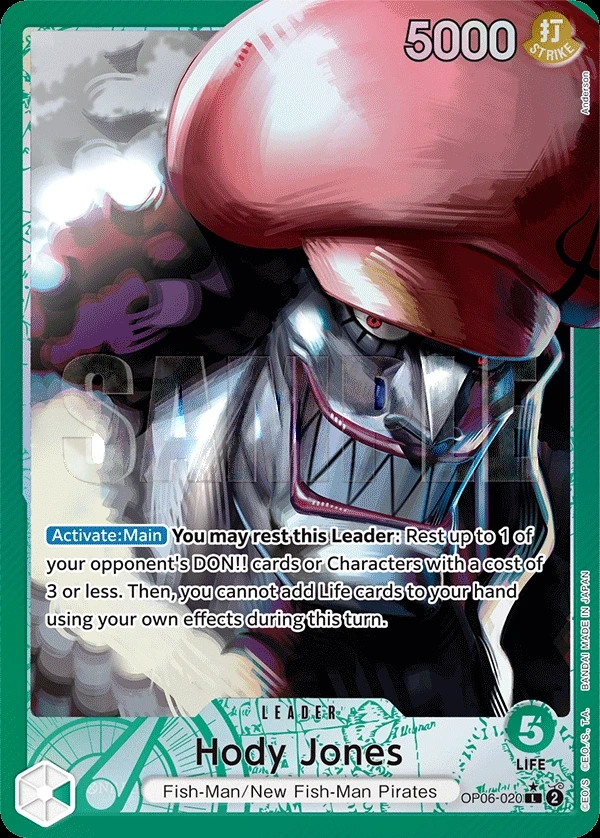 Hody Jones (OP06-020_p1) Alt Art One Piece card