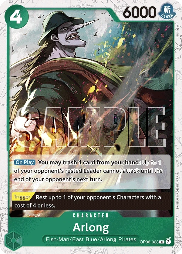Arlong (OP06-023_p2) Alt Art One Piece card