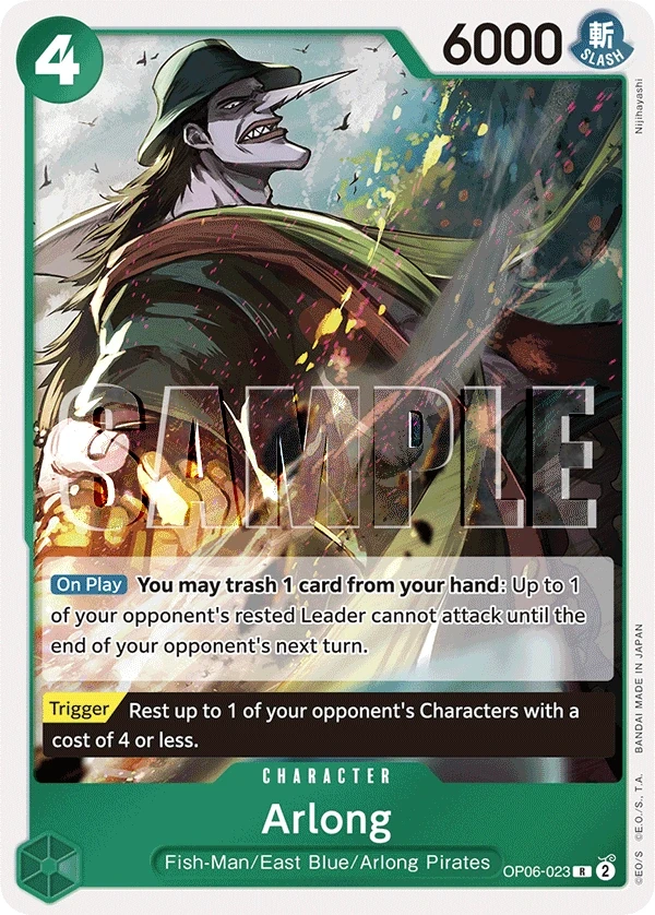 Arlong (OP06-023_r1) Reprint One Piece card
